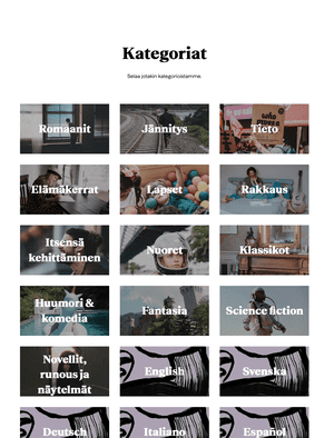 bookbeat - kategoriat